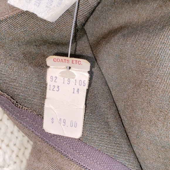 Vintage pleated wool skirt size 14 new with tags - Picture 4 of 7